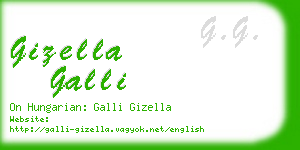 gizella galli business card